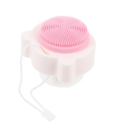 FRCOLOR Bath Brush face Scrubber Soft Fur Artificial Fiber face Brush 3D deep Cleaning Brush White Handle Deep Cleaning Cleaner exfoliating Brush Double Sided Man pores Manual