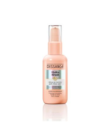DESSANGE - 48H* Hydra-Brush Anti-Frizz Finishing Serum - Formula Enriched with Hyaluronic Acid* - Prolongs Blow-Drying - For Hair Exposed to Heating Appliances - No Rinse - 100 ml