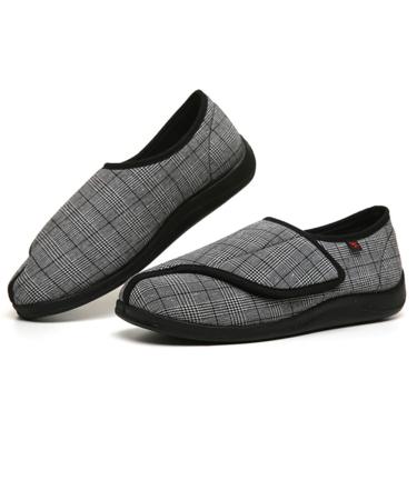 STABLLP Mens Womens Diabetic Shoes Comfort Edema Swollen Walking Footwear Shoes Plantar Fasciitis Surgical Orthopaedic Shoe Extra Wide Adjustable Sandals Elderly for Unisex Size Gray 49 49 Grey