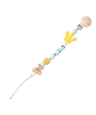 Baby Clip Teething Toy | Washable Silicone Animal Holder - Safe & Lightweight (Yellow) - Perfect Shower Gift - Buy Online on GoSupps.com