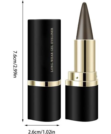WJnflQN Gel Liner Dark Defines lines waterproof eyeliner Dirtresistant makeup stick for outdoor party night work home daily use travel wedding brown - Buy Online on GoSupps.com