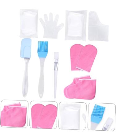 minkissy 1 Set Hand and Foot Care Set Paraffin Wax Gloves Pedicure Foot Spa Paraffin Wax Bath Kit Foot Care Supplies Warm Gloves Spa Kit Skin Treatment Gloves Boots Pp Product Heating Work 17.5x6cm Pink - Buy Online on GoSupps.com