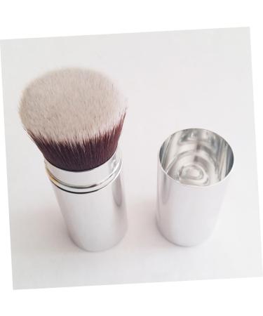 minkissy Retractable Powder Brush Retractable Makeup with Cover Blush Brush Cosmetic Tools Foundation Applicator Makeup Supplies Cosmetic Applicator Travel Makeup Metal Telescopic - Buy Online on GoSupps.com