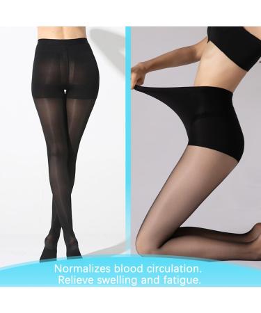 Buy Medical Compression Stockings for Women - Preventive Graduated Class 1 for Varicose Veins - Black - Size L - Buy Online on GoSupps.com