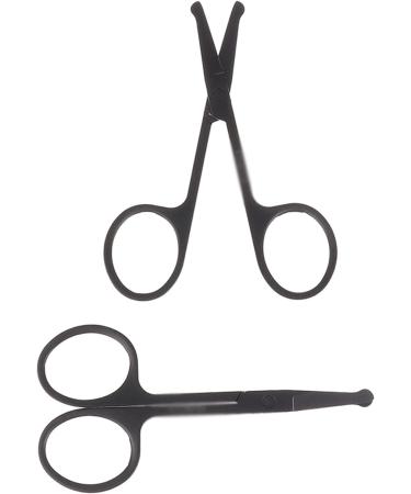 Nose Hair Trimmer - Stainless Steel Portable Mustache & Ear Hair Remover Scissors - Buy Online on GoSupps.com