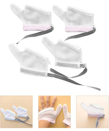 GLEAVI Thumb Brace 2 Pairs - Stop Thumb Sucking Gloves for Children - Anti-Sucking Mittens - Prevent Scratches - Thumb Splint Included - Buy Online on GoSupps.com