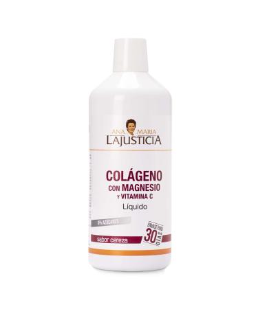 Ana Mar a Lajusticia Collagen With Magnesium and Vitamin C Cherry Flavor 1 L