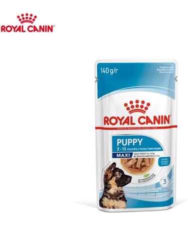 Royal Canin Maxi Puppy in Gravy Wet Food (10 x 140g Pouches) - Buy Online on GoSupps.com