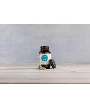 Viridian - High Potency Vitamin B3 250mg - 30 Caps | Reduce Tiredness & Fatigue | Skin & Nervous System Support | Nicotinamide & Nicotinic Acid | Vegan Friendly | Nutritionist Formulated - Buy Online on GoSupps.com