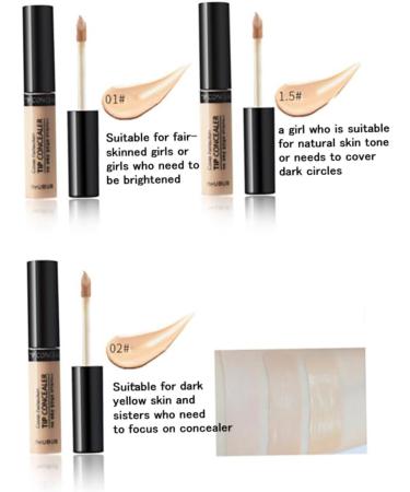 1PC Professional Makeup Concealer Wand Complete Coverage Serum High Adhesive Concealer Without Clumping And Cracking Perfect Covers Blemishes Freckles And Dark Circles(1# Fair) Concealer - Buy Online on GoSupps.com