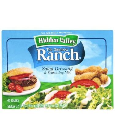 HIDDEN VALLEY THE ORIGINAL RANCH SALAD DRESSING AND SEASONING MIX 1 x 4 PACK ENVELOPES AMERICAN IMPORT - Buy Online on GoSupps.com