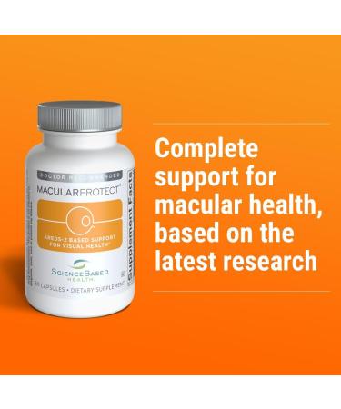 ScienceBased Health MacularProtect AREDS 2 Formula Eye Health Vitamin & Mineral Supplement with Lutein Zeaxanthin & B Vitamins for Macular & Vision Support 60 Capsules 60 Count (Pack of 1) - Buy Online on GoSupps.com