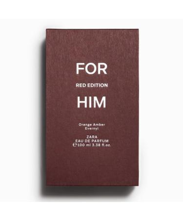 Zara For Him Red Edition Cologne for Men EDT Eau De Toilette 100 ML (3.4 FL OZ) - Buy Online on GoSupps.com