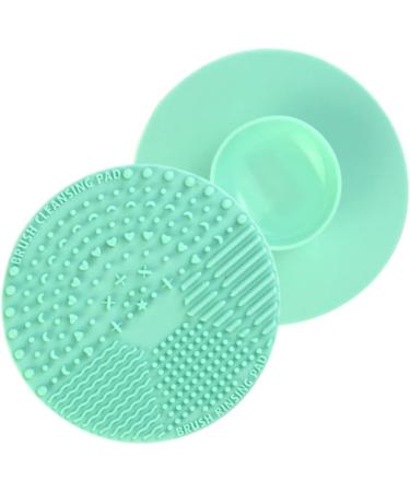 DOITOOL Makeup Brush Cleaner Pad Makeup Brush Washing Mat Silicone Makeup Cleaning Brush Scrubber Makeup Brush Cleaner Brush Cleaner Silicone Makeup Brush Cleaner Accessories Round 10*10cm Green - Buy Online on GoSupps.com