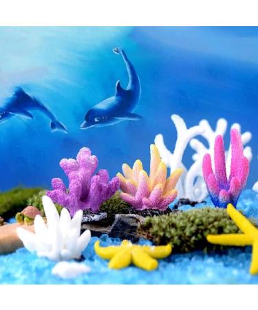 Movoja 2 Pieces Aquarium Decoration Corals - White Coral for Fresh & Salt Water Aquariums - Enhance Your Aquaristics - Buy Online on GoSupps.com