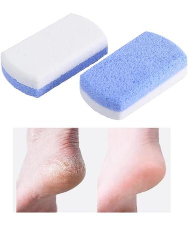 Pumice Stone Set for Feet | Callus Remover Scrubber Pedicure Exfoliator Tool | Double Sided Glass Pumice Stone | Smooths Skin on Feet, Hands, and Body - Blue - Buy Online on GoSupps.com