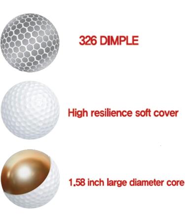 Snugen Soft Feel Matte Golf Balls - Long Distance Tour Ball 12-Pack - Buy Online on GoSupps.com
