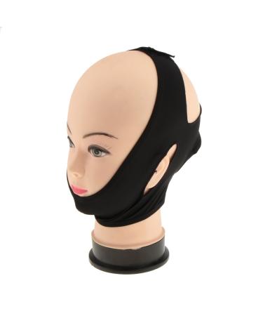 V Face Shaper Mask - Anti-Wrinkle Skin Tightening & Slimming Facial Band - Black Size M for International Shipping - Buy Online on GoSupps.com