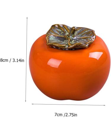 Alipis Persimmon Ceramic Jar Candy Jar Kitchen Canisters Tea Containers Ceramic Can With Cover Bottle 1 - Buy Online on GoSupps.com