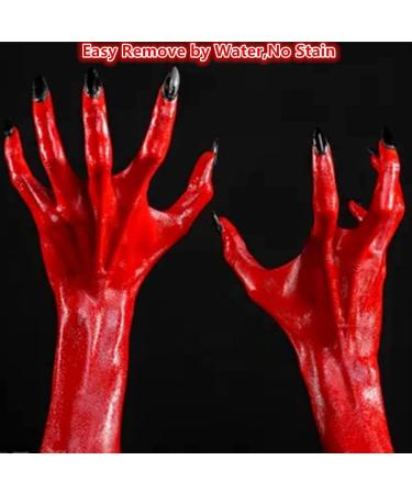Go Ho Red Cream Face Body Paint(2.37 oz) Water Based Red Devil Makeup Face Painting for Adults Children SFX Cosplay Costumes Festivals Halloween - Buy Online on GoSupps.com