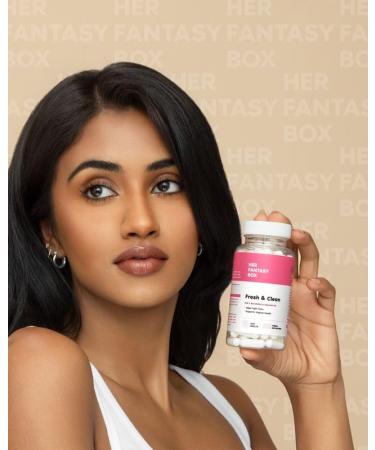 Her Fantasy Box | Ultimate Glow-Up Kit | Probiotics Chlorophyll Capsules Suppositories Body Oil Yoni Oil & pH Shower Gel Detox Hydration & Feminine Wellness Bundle - Buy Online on GoSupps.com