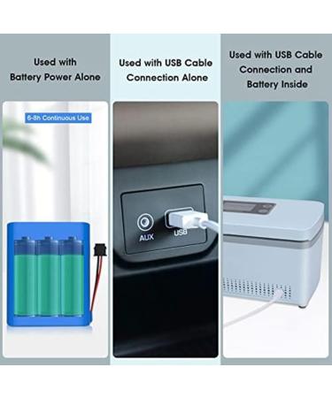 Crcyphne Medicine Cooler with Battery Adjustable Temperature Suitable for Long Flight US Plug - Buy Online on GoSupps.com