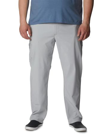 Columbia Men's Terminal Tackle Pant Cool Grey 42W x 30L - Big | High-Performance Fishing Pants - Buy Online on GoSupps.com