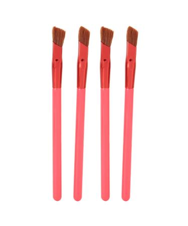 Multifunction Eyebrow Brush Angled Eyebrow Brush with Hairline Drawing Dense Hair 4 Pieces for Home Use