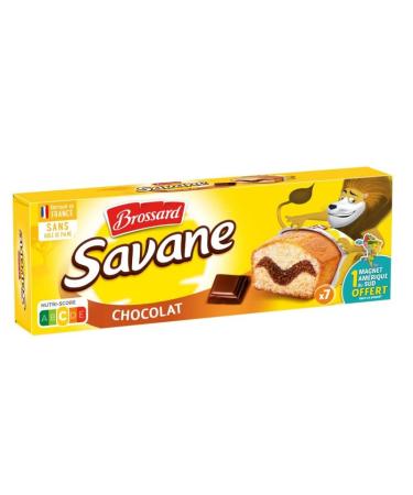 Brossard Savannah Pocket Chocolate X7 210g - Pack of 4 - Sold as a Set
