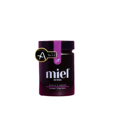 Pure bee honey. Spanish honey | Heather and Oak honey - 450 g - 100% natural and organic bee honey. Handmade product of clean harvest. Intense flavour - floral aroma. Origin Spain