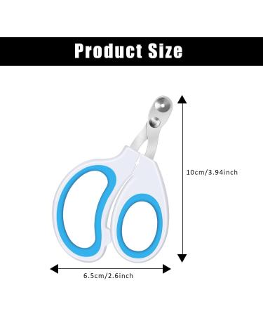 Tinkber 2-Pack Cat Nail Clippers - Stainless Steel Round Pet Nail Shears for Cats Puppies & Small Dogs - Blue & Orange - Buy Online on GoSupps.com