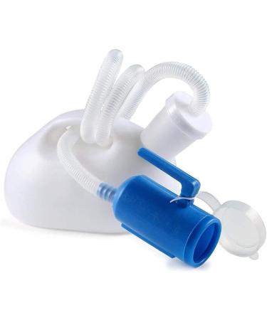 2000 ML Men's Urinal Portable Male Pee Bottle With 39.4" Long Tube And Lid For Hospital Home Camping Car Travel Male Use (Color : White) - Buy Online on GoSupps.com
