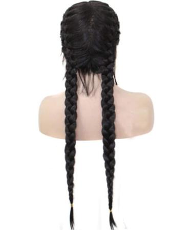 Mypace Ponytail Wig for Women - Long Synthetic Braided Wig Heat-Resistant Black - Stylish European & American Fashion - Buy Online on GoSupps.com