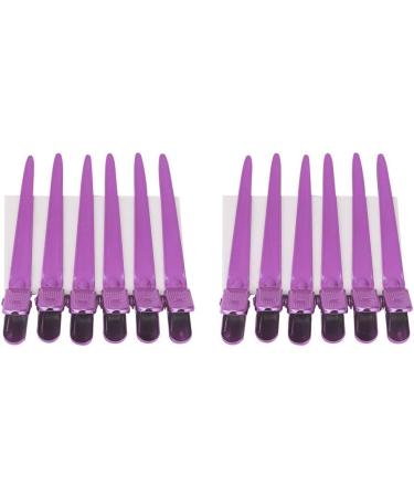 Hair Styling Clips Salon Hair Clips 12pcs/Box Hair Styling Clips Hairdressing Salon Sectioning Hairpins for Salon Styling 6 Colors(Rose Red) - Buy Online on GoSupps.com