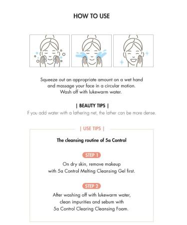 Dr.Ceuracle 5 Control Clearing Cleansing Foam - Deep Cleansing for Oily Skin Pore Purifying & Sebum Care | Ideal Foaming Cleanser for Dehydrated Skin - Buy Online on GoSupps.com