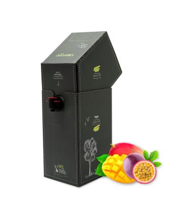 JuiceBox Syrup Light - 2 liters makes 52 liters of ready-to-drink beverage Sustainable Vegan Delicious & hardly any calories (Mango-Passion Fruit Light)