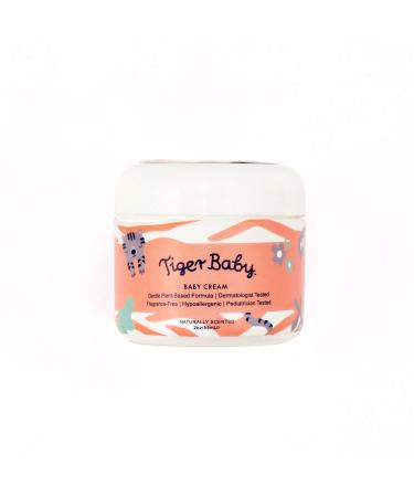 Tiger Baby Nourishing Baby Cream For Body and Face  Plant-Based Natural and Organic Baby Bum Cream  Dermatologist and Pediatrician Tested  2 Ounces