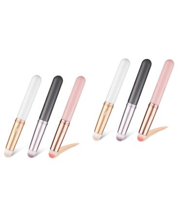 Didiseaon 6 Pcs Lip Brush Concealer Brush Makeup Applicator Foundation Makeup Brush Crusher Lipbrush Eyebrow Concealer Brush Wands Lipstick Brush Applicator Cover Gloss Artificial Fiber 10.00X1.00X1.00CMx2pcs Multix2pcs