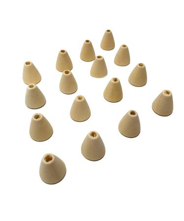 30pcs Irregular Wood Cone Beads Wooden Pyramid Beads for Making Bracelet Necklace Handmade DIY Beading Crafts Accessory (Cone 30pcs)