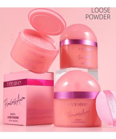Free Face Powder Pink Translucent Fixing Powder Mattifying Fixing Powder Oil Control & Long Lasting Loose Powder Absorbs Sebum Fades Blemishes - Buy Online on GoSupps.com