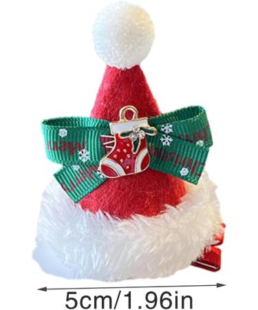 AJTUTUS Santa Hat Headwear Tinsel Hair Clip Christmas Duckbill Clip Headpiece with Tinsel Tulle Cone Hat Cartoon Photo Props - Buy Online on GoSupps.com
