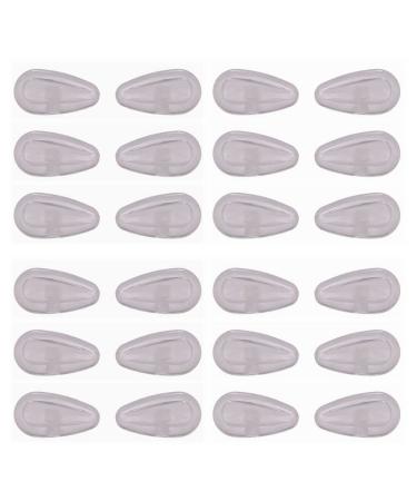 12 Pairs Clear Screw-in Type Nose Pads for Oakley Glass Frames OX3227 OX3232 OX5121 OX5128 OX5132 etc.