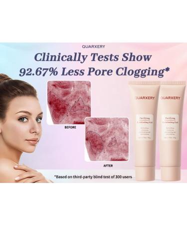 QUARXERY Purifying Exfoliating Gel 2Pcs:Gentle for Face - Facial Peeling Gel Scrub for Face Cleans Dirt & Oils - Buy Online on GoSupps.com