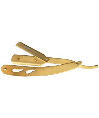 G4 Professional Straight Edge Razor for Men with 100-Pack Derby Blades - Golden Barber Shaving Razor - Buy Online on GoSupps.com