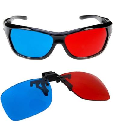 3D Vision Glasses - Multi-Use Red Blue Anaglyph Glasses for Movies Games & Theater - International Shipping Available - Buy Online on GoSupps.com