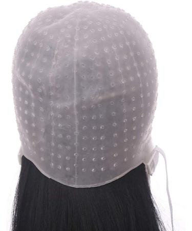 FRCOLOR Silicone Highlight Cap for Women - Hair Coloring Dye Tool with Needle - Buy Online on GoSupps.com