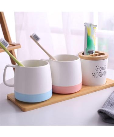 MAKEJ A Pair of Washing Cup Couple Nordic Mouthwash Cup Set Toothbrush Cup Wedding Tooth Cylinder Cup As shown D - Buy Online on GoSupps.com
