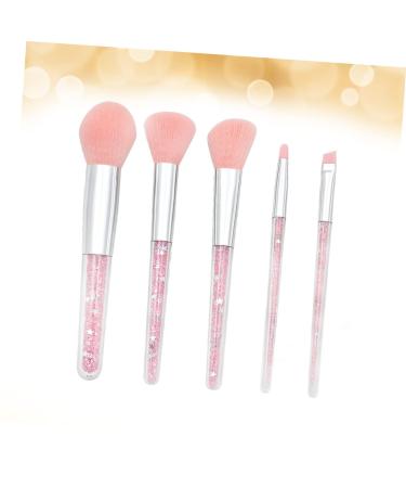 5 Set Powder Brush Face Painting Makeup Kit for Women - Diamond Blush & Eyebrow Brushes - Travel-Friendly Pink Suite - Perfect Facial Cosmetics Tool - Buy Online on GoSupps.com