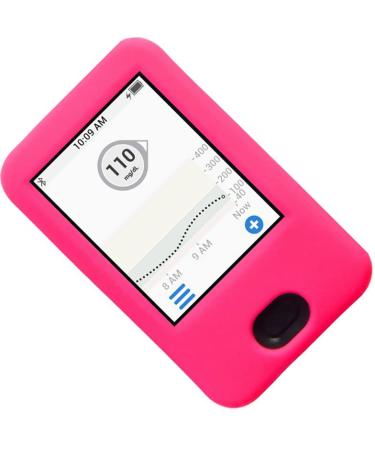 SNK (Hot Pink) Premium Silicone Case for Dexcom Receiver G6 CGM (Continuous Glucose Monitoring)
