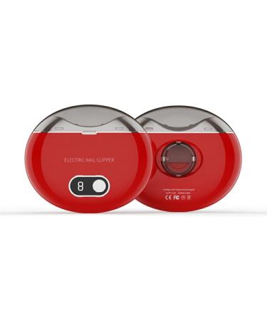 kawehiop Electric Nail Cutter with Three-Speed Speed Adjustment Automatic Nail Fingernail ABS Electric Nail Clip Nail Clippers Red - Buy Online on GoSupps.com